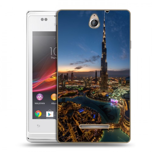 Дизайнерский пластиковый чехол для Sony Xperia E дубай