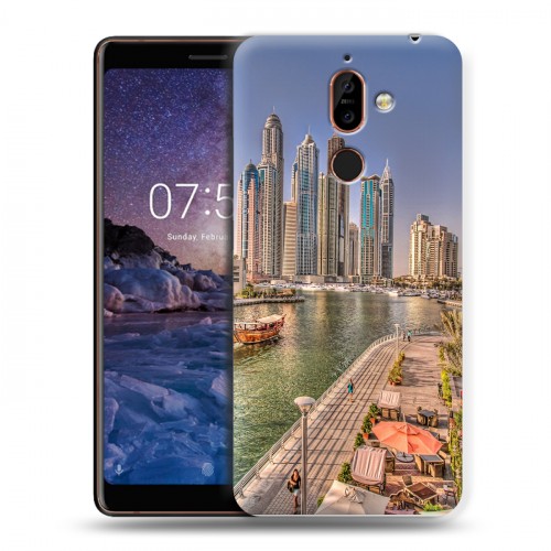 Дизайнерский пластиковый чехол для Nokia 7 Plus дубай