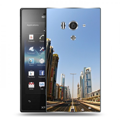 Дизайнерский пластиковый чехол для Sony Xperia acro S дубай