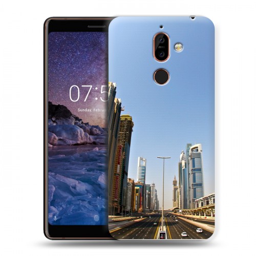 Дизайнерский пластиковый чехол для Nokia 7 Plus дубай