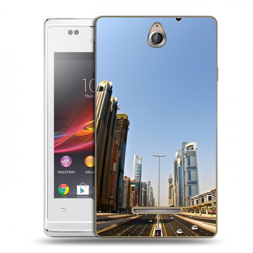 Дизайнерский пластиковый чехол для Sony Xperia E дубай