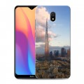 Дизайнерский силиконовый с усиленными углами чехол для Xiaomi RedMi 8A дубай