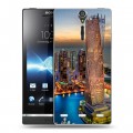 Дизайнерский пластиковый чехол для Sony Xperia S дубаи