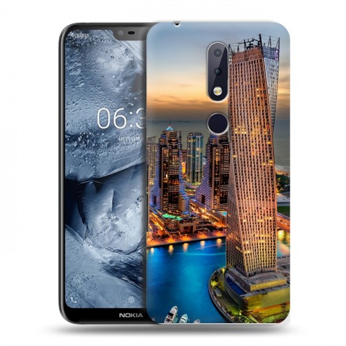 Дизайнерский пластиковый чехол для Nokia 6.1 Plus дубаи