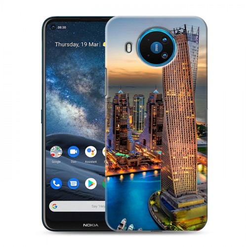 Дизайнерский пластиковый чехол для Nokia 8.3 дубаи