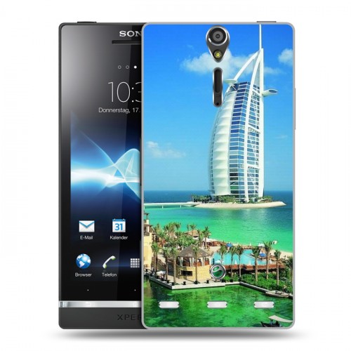 Дизайнерский пластиковый чехол для Sony Xperia S дубаи