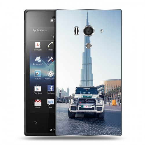 Дизайнерский пластиковый чехол для Sony Xperia acro S дубаи