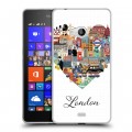 Дизайнерский пластиковый чехол для Microsoft Lumia 540 Лондон