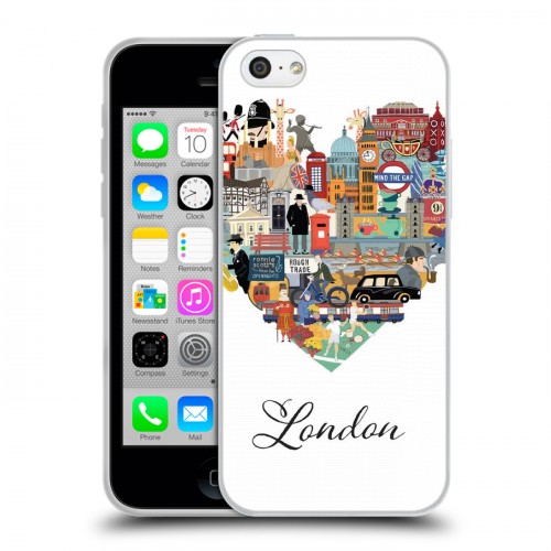 Дизайнерский пластиковый чехол для Iphone 5c Лондон