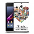 Дизайнерский силиконовый чехол для Sony Xperia E1 Лондон