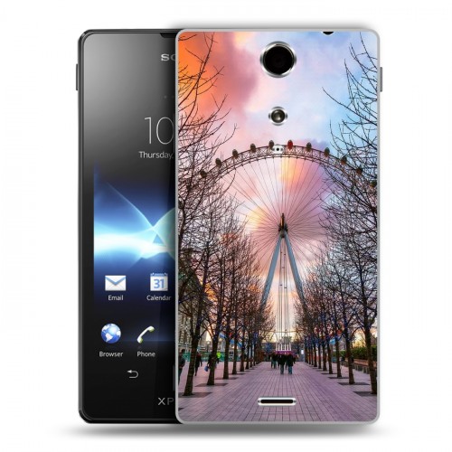 Дизайнерский пластиковый чехол для Sony Xperia TX Лондон