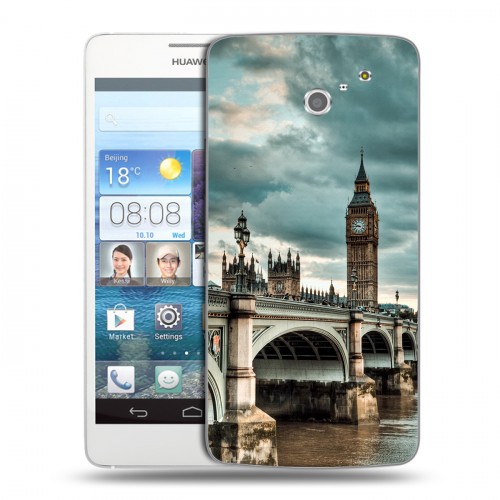 Дизайнерский пластиковый чехол для Huawei Ascend D2 Лондон