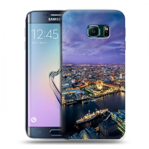 Дизайнерский пластиковый чехол для Samsung Galaxy S6 Edge Лондон