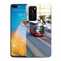 Дизайнерский силиконовый с усиленными углами чехол для Huawei P40 Лондон