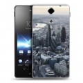 Дизайнерский пластиковый чехол для Sony Xperia TX Лондон