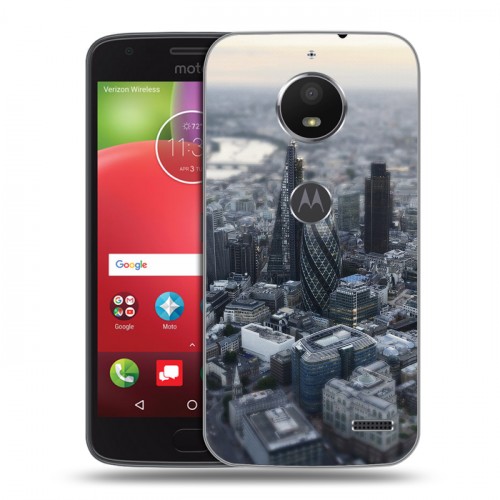Дизайнерский пластиковый чехол для Motorola Moto E4 Лондон