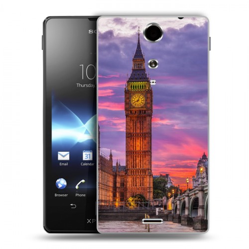 Дизайнерский пластиковый чехол для Sony Xperia TX Лондон