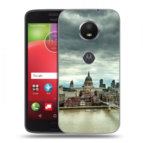 Дизайнерский пластиковый чехол для Motorola Moto E4 Plus Лондон