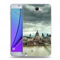 Дизайнерский пластиковый чехол для Samsung Galaxy Note 2 Лондон