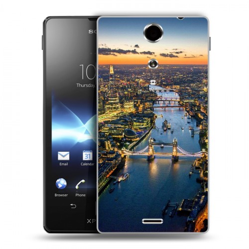 Дизайнерский пластиковый чехол для Sony Xperia TX Лондон