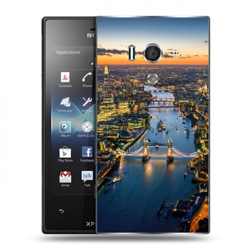 Дизайнерский пластиковый чехол для Sony Xperia acro S Лондон