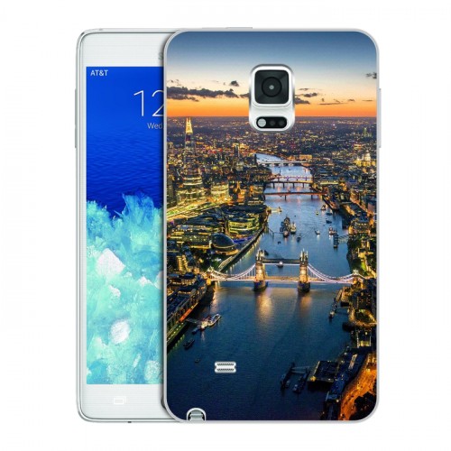 Дизайнерский пластиковый чехол для Samsung Galaxy Note Edge Лондон