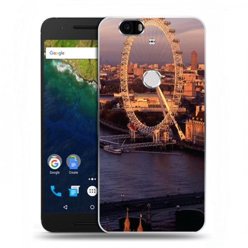 Дизайнерский силиконовый чехол для Google Huawei Nexus 6P Лондон