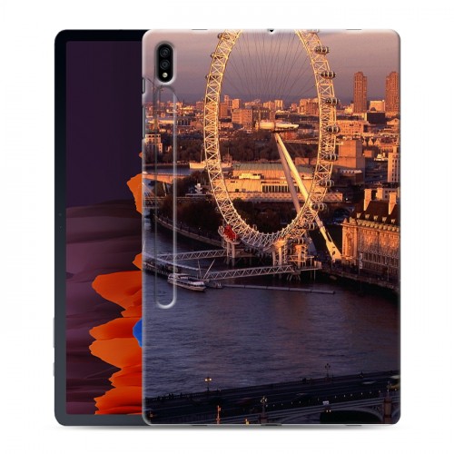 Дизайнерский силиконовый чехол для Samsung Galaxy Tab S7 Plus Лондон