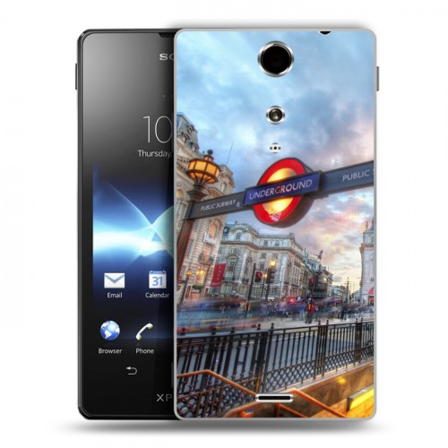 Дизайнерский пластиковый чехол для Sony Xperia TX Лондон