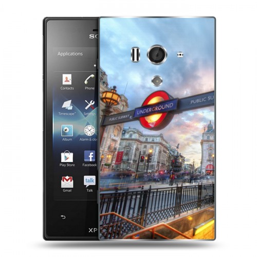 Дизайнерский пластиковый чехол для Sony Xperia acro S Лондон