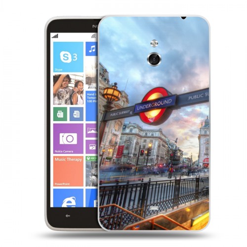 Дизайнерский пластиковый чехол для Nokia Lumia 1320 Лондон