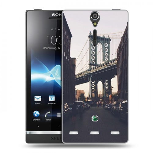 Дизайнерский пластиковый чехол для Sony Xperia S Нью-Йорк