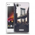 Дизайнерский пластиковый чехол для Sony Xperia L Нью-Йорк