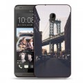 Дизайнерский пластиковый чехол для HTC Desire 700 Нью-Йорк