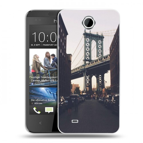 Дизайнерский силиконовый чехол для HTC Desire 300 Нью-Йорк