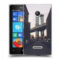 Дизайнерский пластиковый чехол для Microsoft Lumia 435 Нью-Йорк