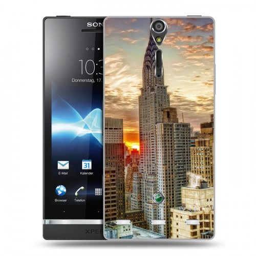 Дизайнерский пластиковый чехол для Sony Xperia S Нью-Йорк