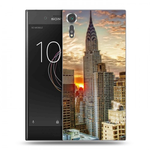 Дизайнерский пластиковый чехол для Sony Xperia XZs Нью-Йорк