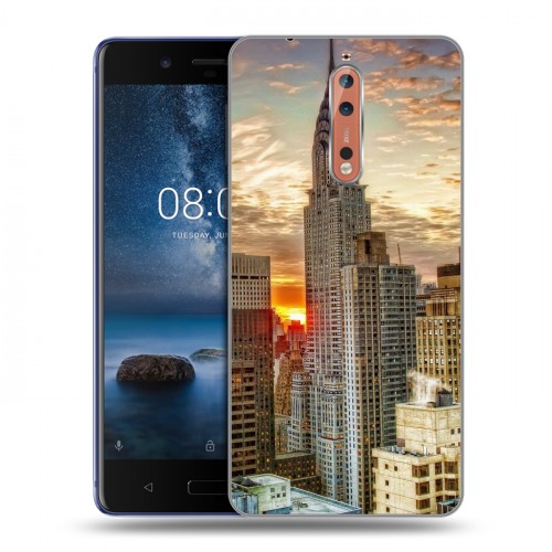 Дизайнерский пластиковый чехол для Nokia 8 Нью-Йорк