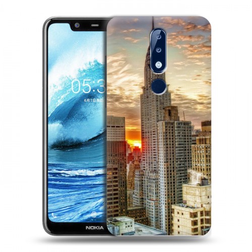 Дизайнерский пластиковый чехол для Nokia 5.1 Plus Нью-Йорк