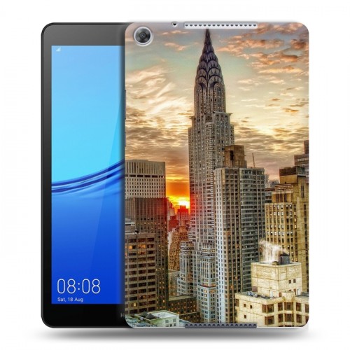 Дизайнерский силиконовый чехол для Huawei MediaPad M5 lite 8 Нью-Йорк