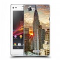 Дизайнерский пластиковый чехол для Sony Xperia L Нью-Йорк