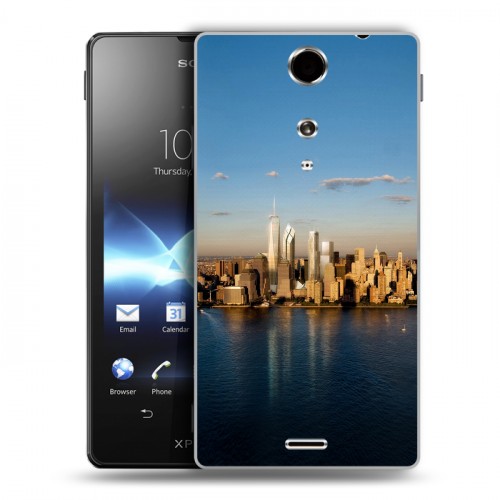 Дизайнерский пластиковый чехол для Sony Xperia TX Нью-Йорк