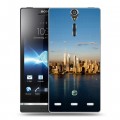 Дизайнерский пластиковый чехол для Sony Xperia S Нью-Йорк