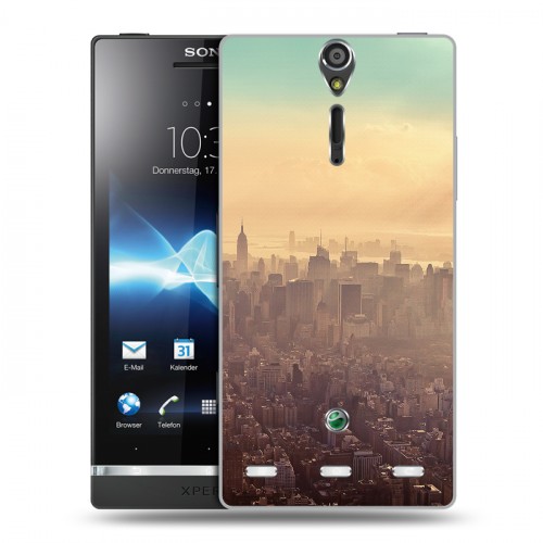 Дизайнерский пластиковый чехол для Sony Xperia S Нью-Йорк