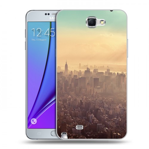 Дизайнерский пластиковый чехол для Samsung Galaxy Note 2 Нью-Йорк