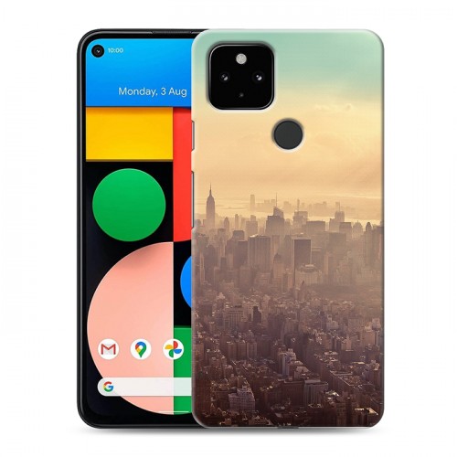 Дизайнерский пластиковый чехол для Google Pixel 4a 5G Нью-Йорк