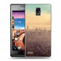 Дизайнерский пластиковый чехол для Huawei Ascend P1 Нью-Йорк