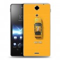 Дизайнерский пластиковый чехол для Sony Xperia TX Нью-Йорк