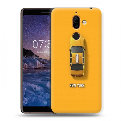 Дизайнерский пластиковый чехол для Nokia 7 Plus Нью-Йорк